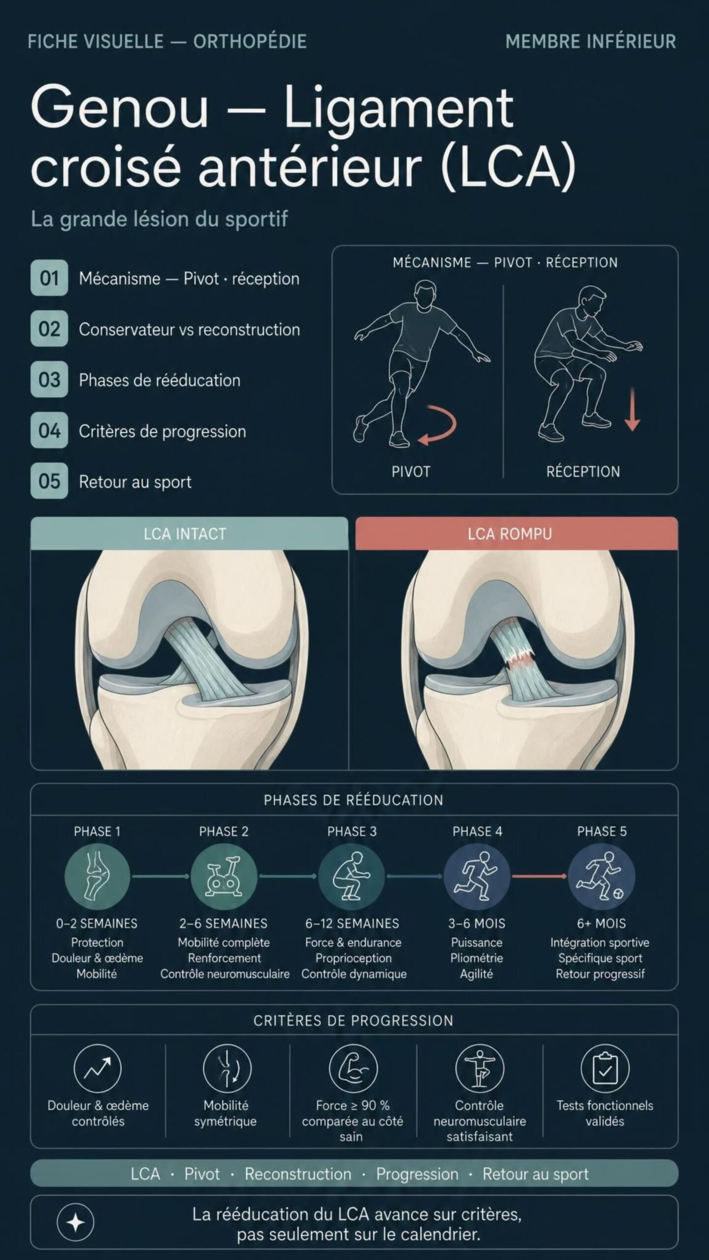 Fiche visuelle de kinésithérapie